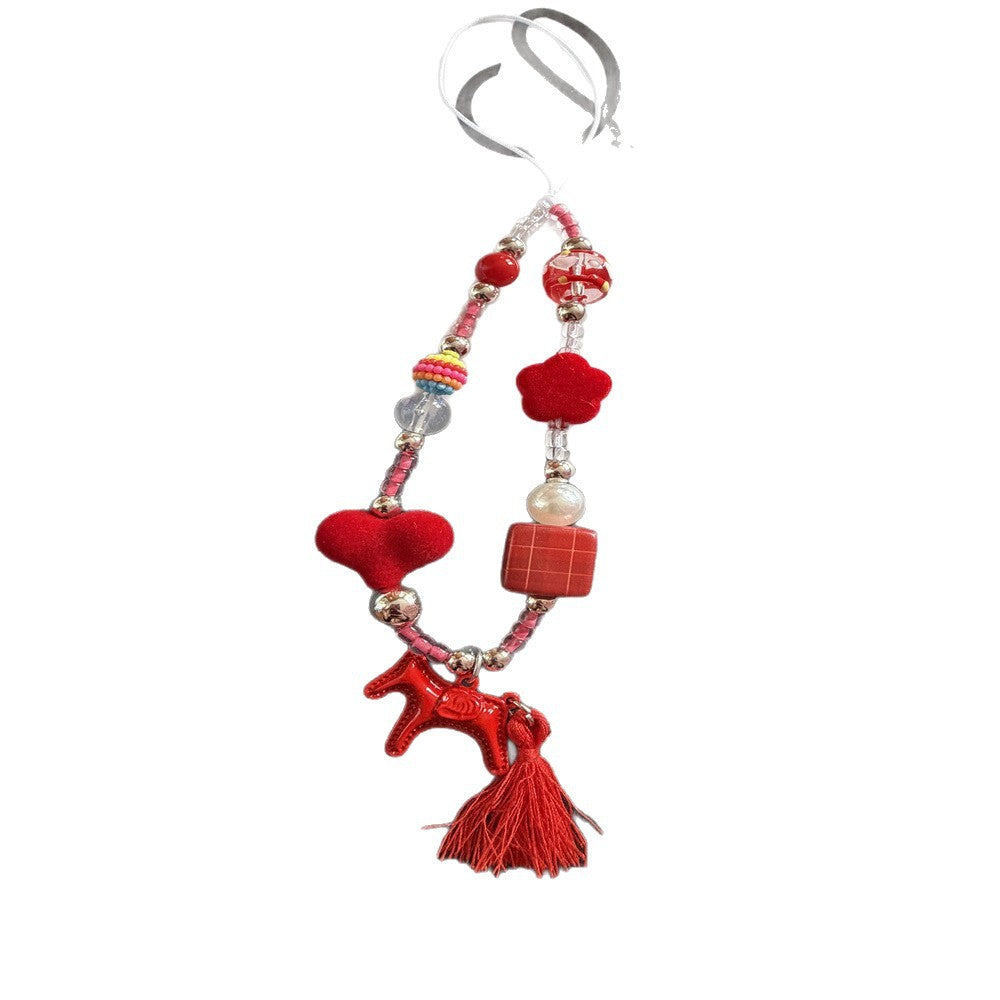 Beaded Charm Phone Lanyard Kalsten