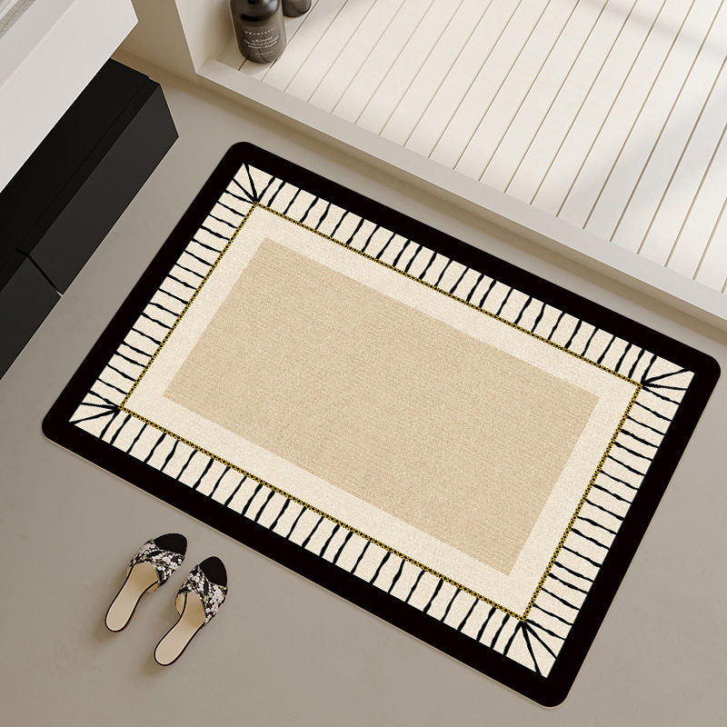 Stylish Geometric Patterned Bath Runner Kalsten