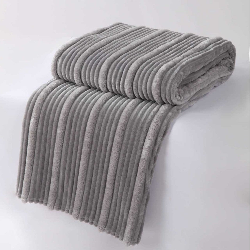 Luxurious Textured Plush Throw Blanket