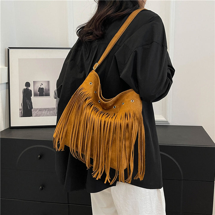 Fringe Suede Crossbody Bag Kalsten