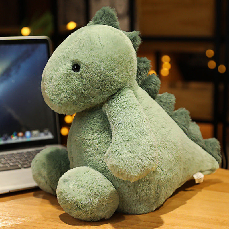 Plush Sitting Dinosaur Cuddle Pillow with Weighted Huggable Body Kalsten