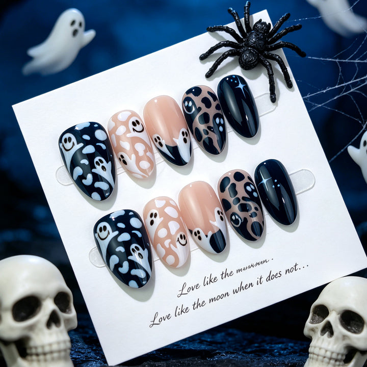 Halloween-Themed Decorative Press-On Nails