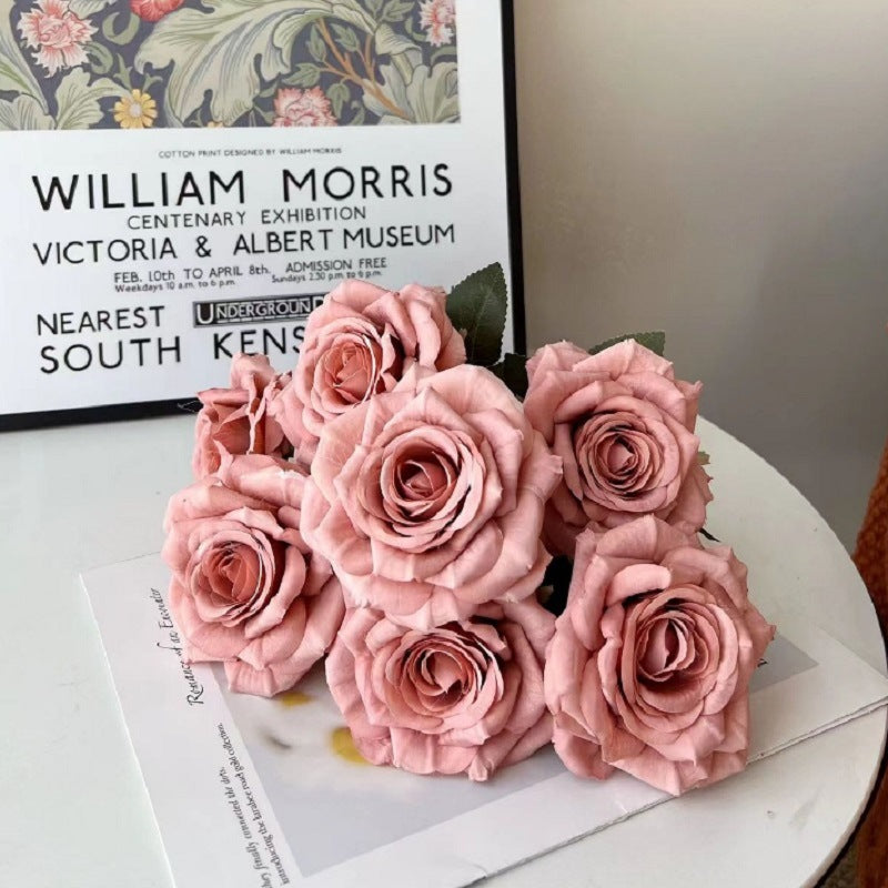 Lifelike Decorative Rose Bouquet