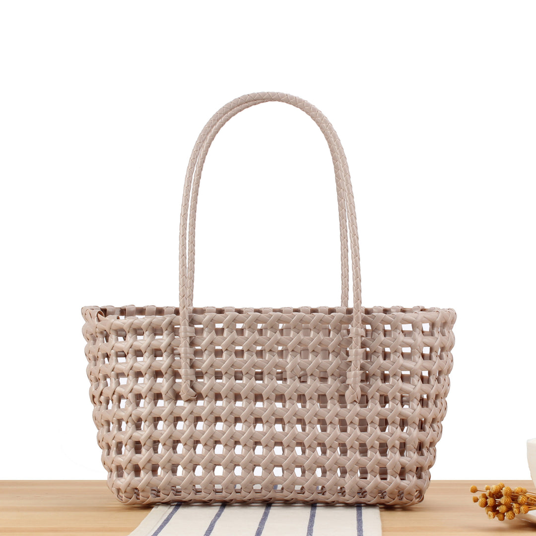 Stylish willow bag with modern grid design Kalsten