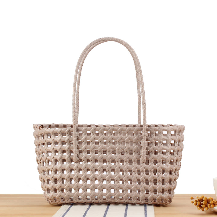 Stylish willow bag with modern grid design Kalsten