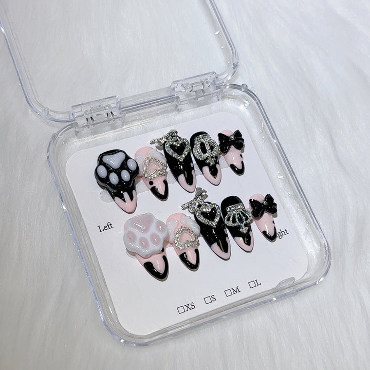 Decorative Press-On Nail Art Tips Set