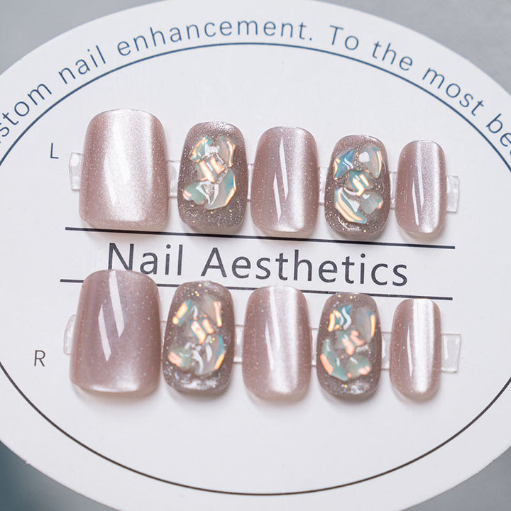 Glitzy Press-On Nail Set