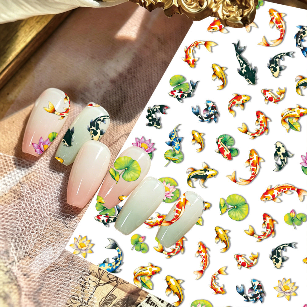 Ocean-Themed Nail Art Stickers