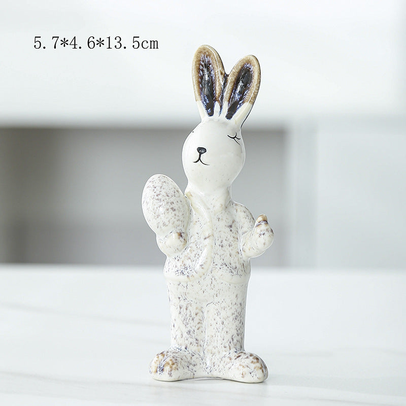 Whimsical Decorative Bunny Sculpture Kalsten