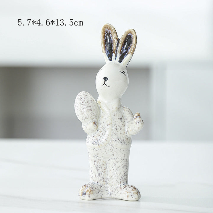 Whimsical Decorative Bunny Sculpture Kalsten