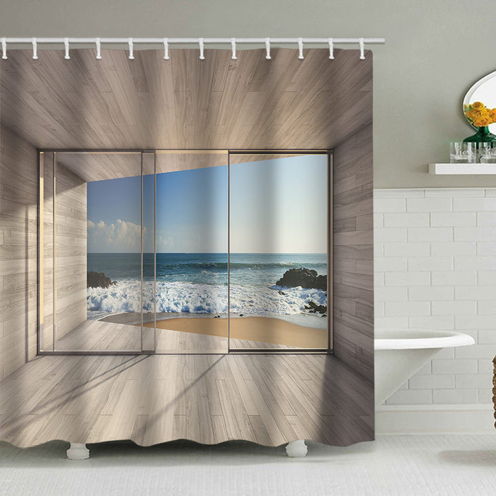 Tropical Oasis Shower Curtain Kalsten