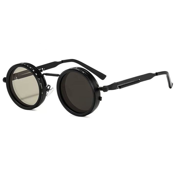 Ladies vintage inspired round sunglasses with unique frame Kalsten