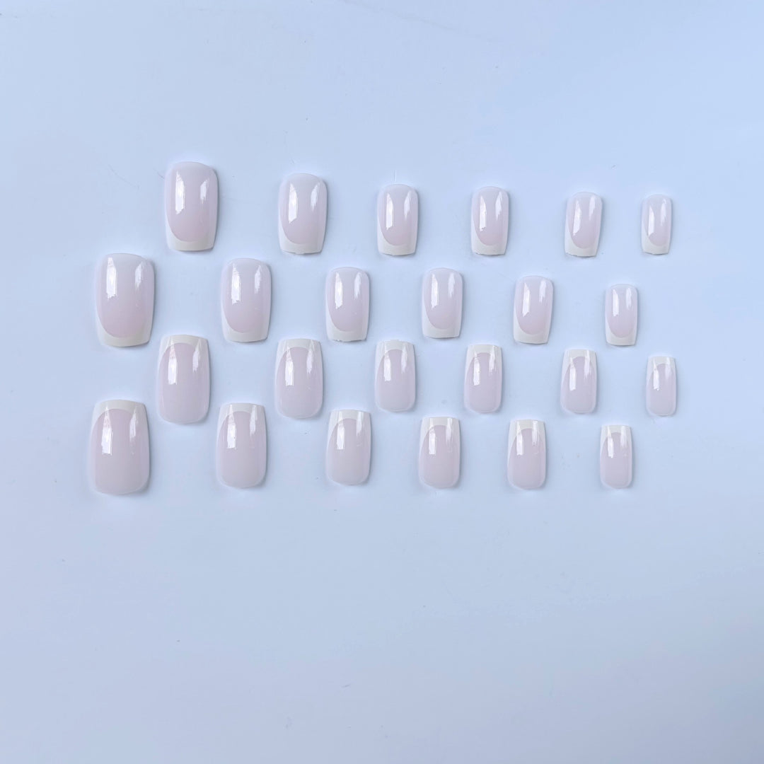 Elegant French Tip Nail Art Set  1790958182