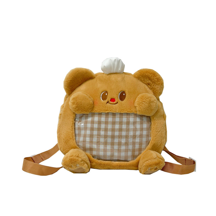 Plush shoulder bag with exclusive animal motif Kalsten