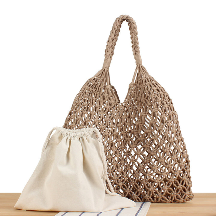 Handbag Made of Durable Hand-Knotted Net Material Kalsten