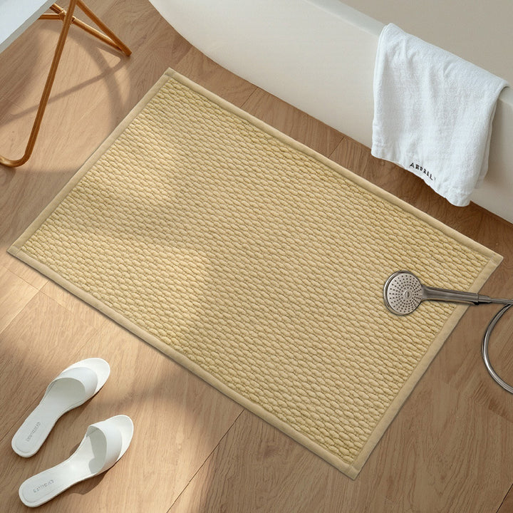 Plush Textured Bath Mat Kalsten