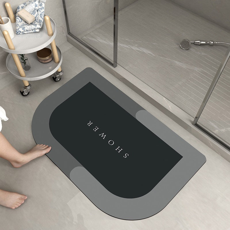 Luxurious Abstract Marble Bath Mat Kalsten