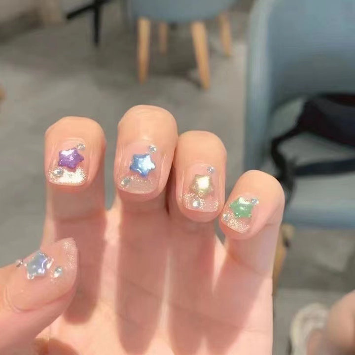 Starry Themed Press-On Nail Set