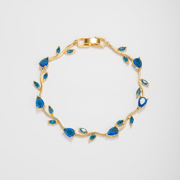 Elegant Floral Design Statement Bracelet Kalsten
