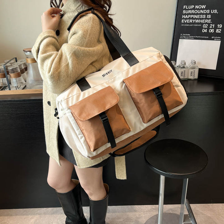 Functional Multi-Pocket Sports Duffle Bag