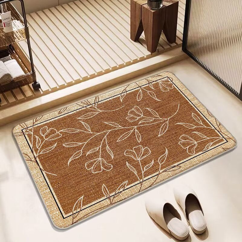 Butterfly-Inspired Decorative Bath Mat Kalsten