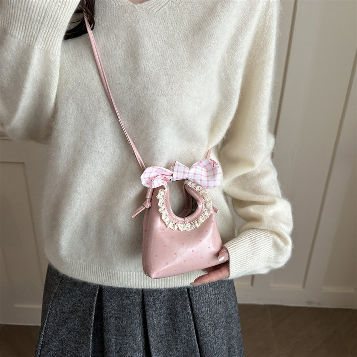 Charming Mini Handbag with Bow Accent