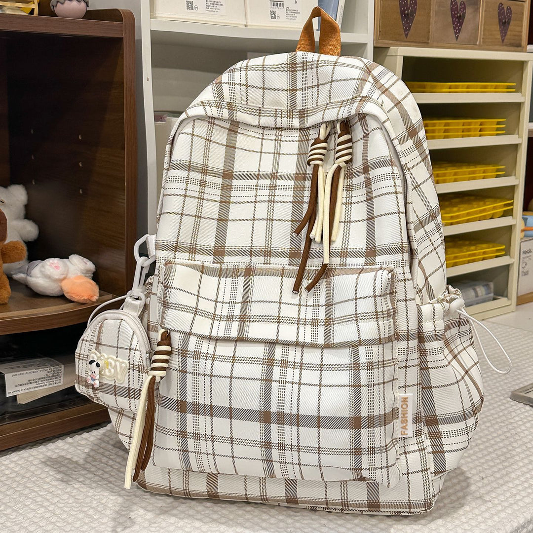 Playful Plaid Design School Backpack Kalsten