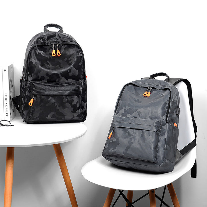Leisure backpack with breathable mesh inserts and versatile compartments Kalsten