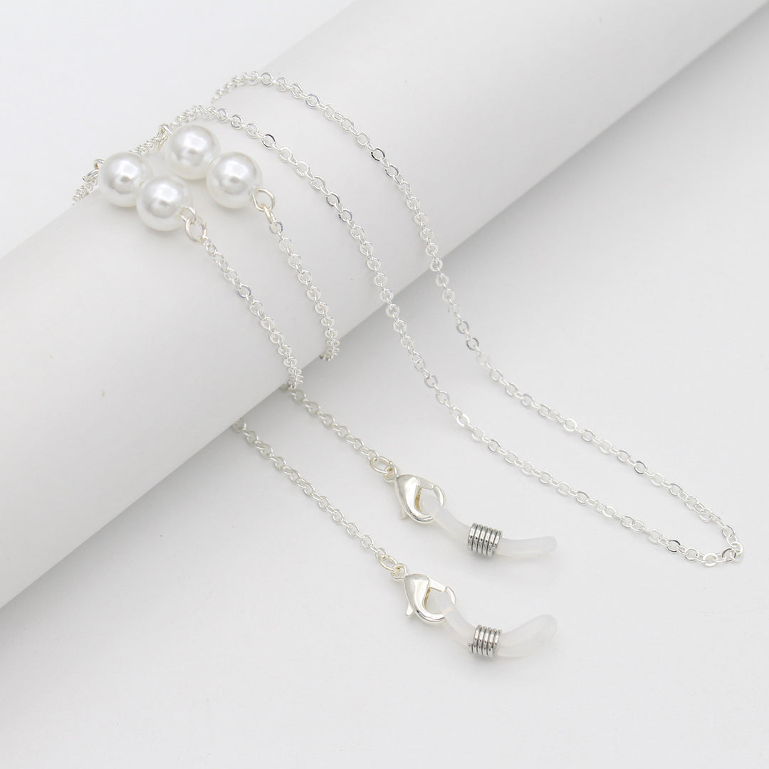 Elegant Pearl-Accented Eyewear Retainer Chain Kalsten