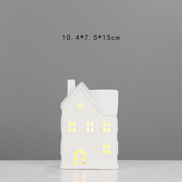 Decorative Ceramic House Lantern Kalsten
