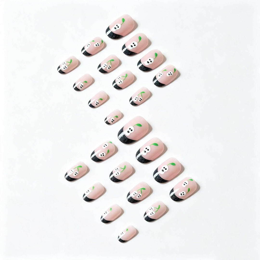 Artistic Skull-Themed Nail Art