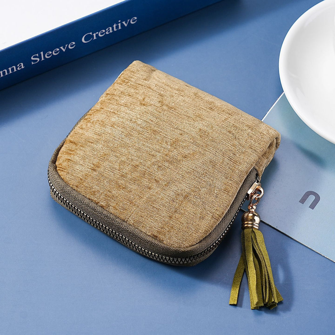 Compact Zippered Coin Pouch