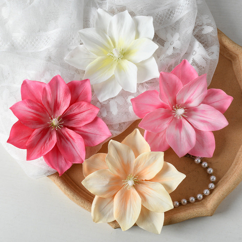 Elegant Fabric Floral Clip
