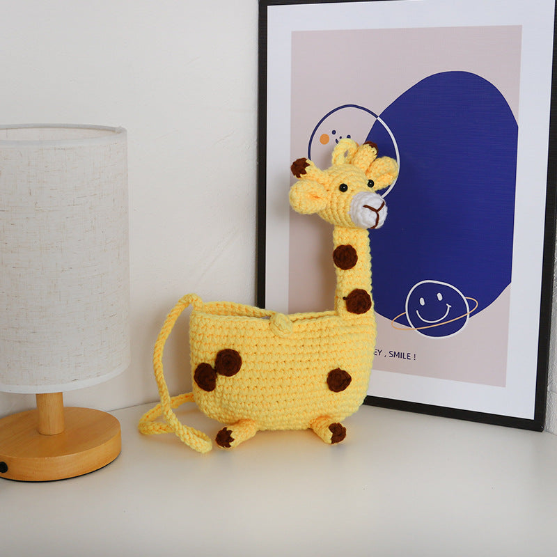 Crocheted Giraffe Storage Bag