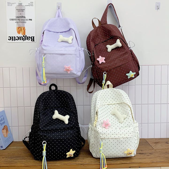 Cute Polka Dot Graphic Backpack Kalsten