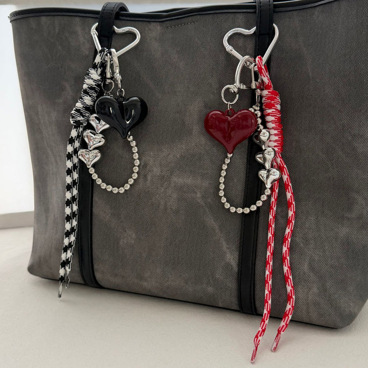 Elegant Heart Charm Keychain Kalsten