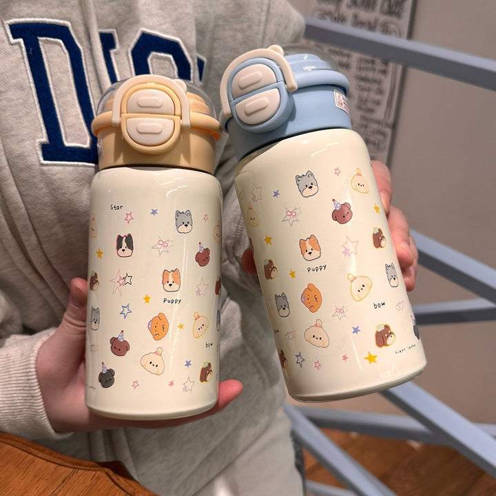 Women Waterproof Water Bottle with Leak-proof Lid and Animal Design Kalsten