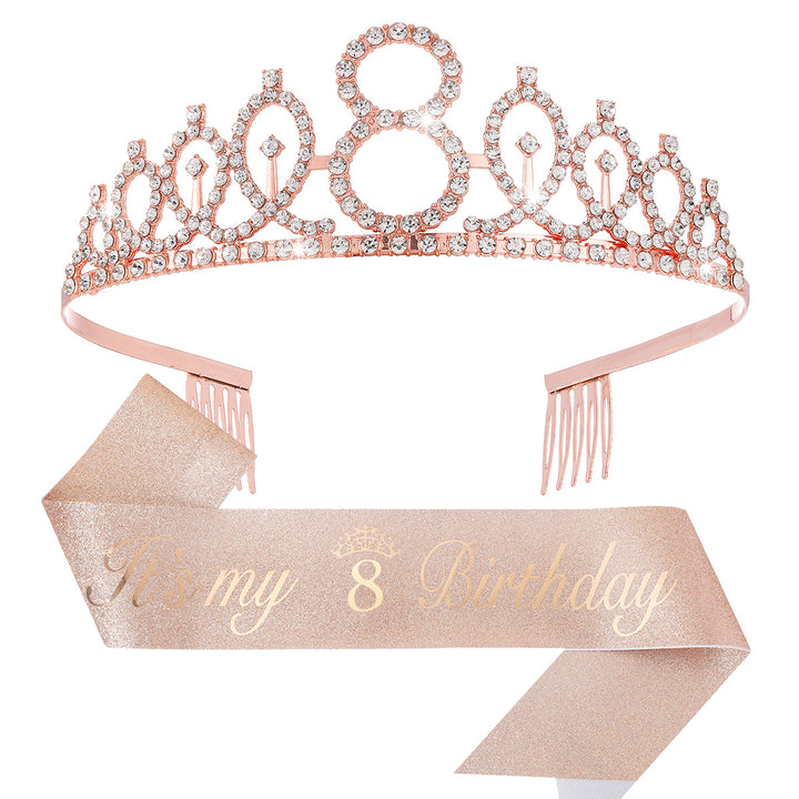 Ladies Crystal Princess Crown with 30 & Fabulous lettering Kalsten