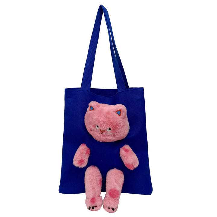 Cute Plush Companion Tote Bag