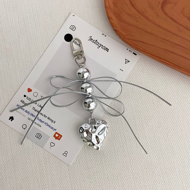 Heart-Embellished Keychain Kalsten