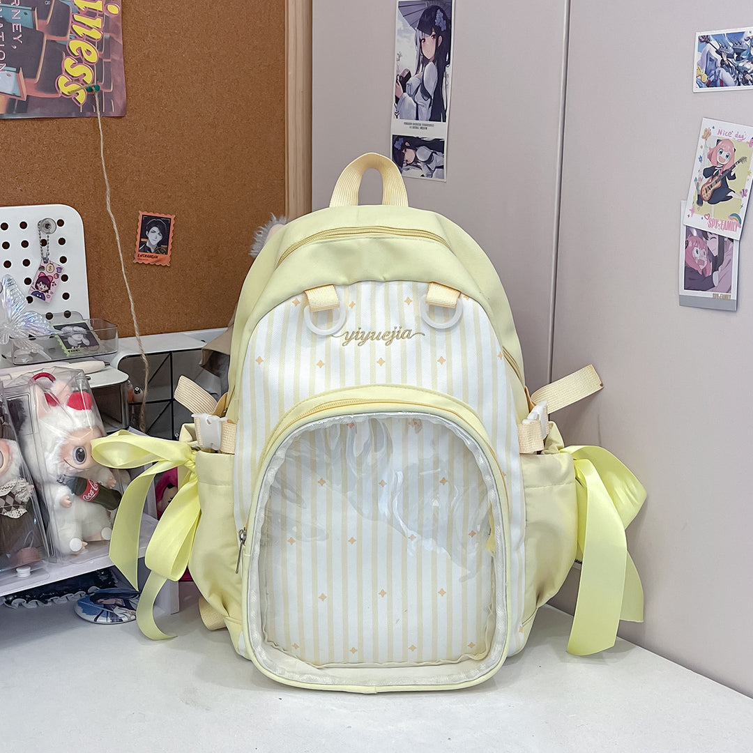 Transparent Window Multi-Compartment Backpack Kalsten