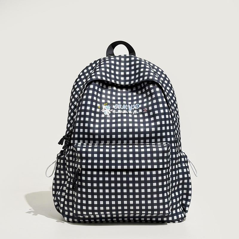 Cute Gingham Patterned Backpack Kalsten