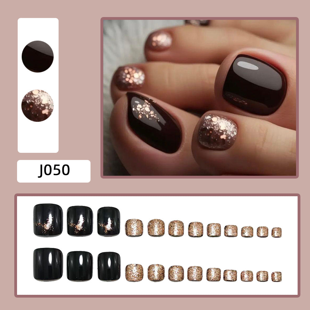Glitter-accented artificial nails Kalsten