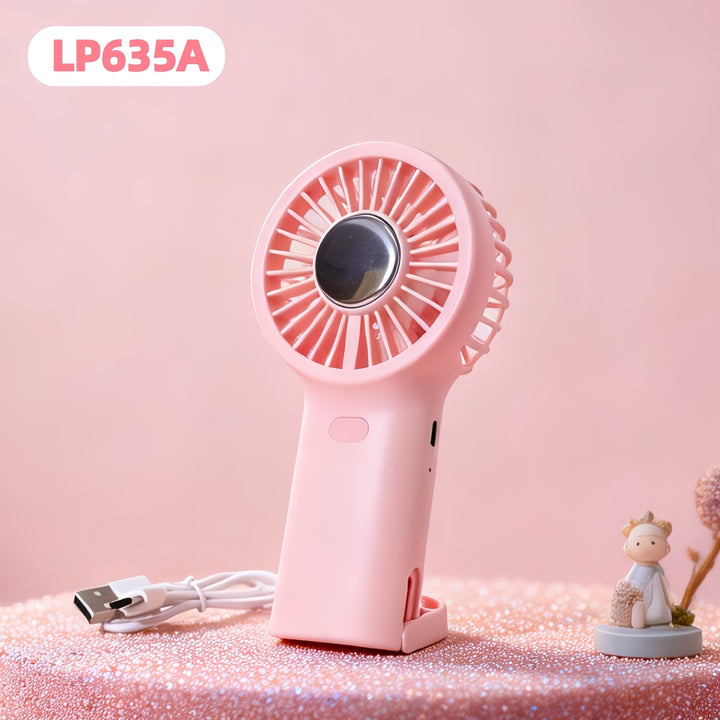 Women's Portable Mini Hand Fan with Ergonomic Design and USB Connection Kalsten