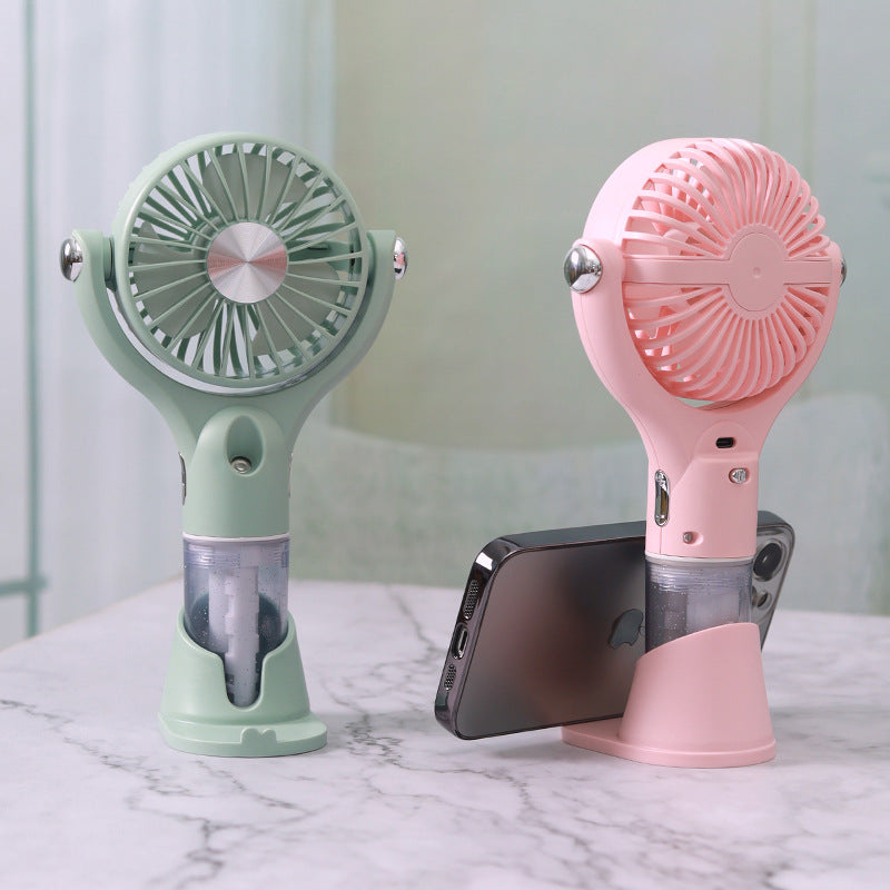 Unisex Portable Fog Fan with USB Charging Function and Flexible Tilt Mechanism Kalsten
