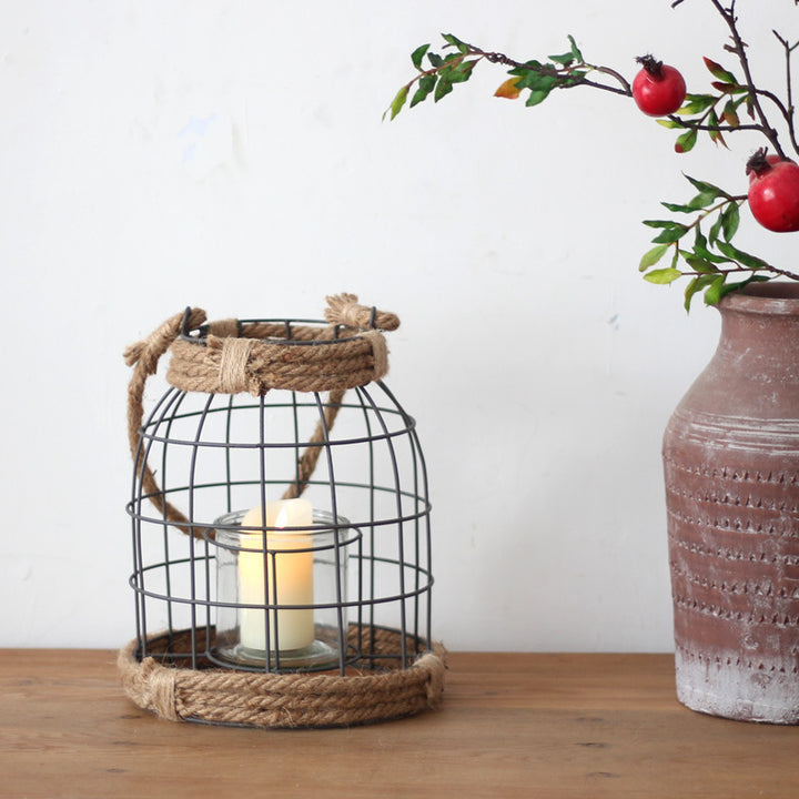 Decorative lantern made of metal and glass Kalsten