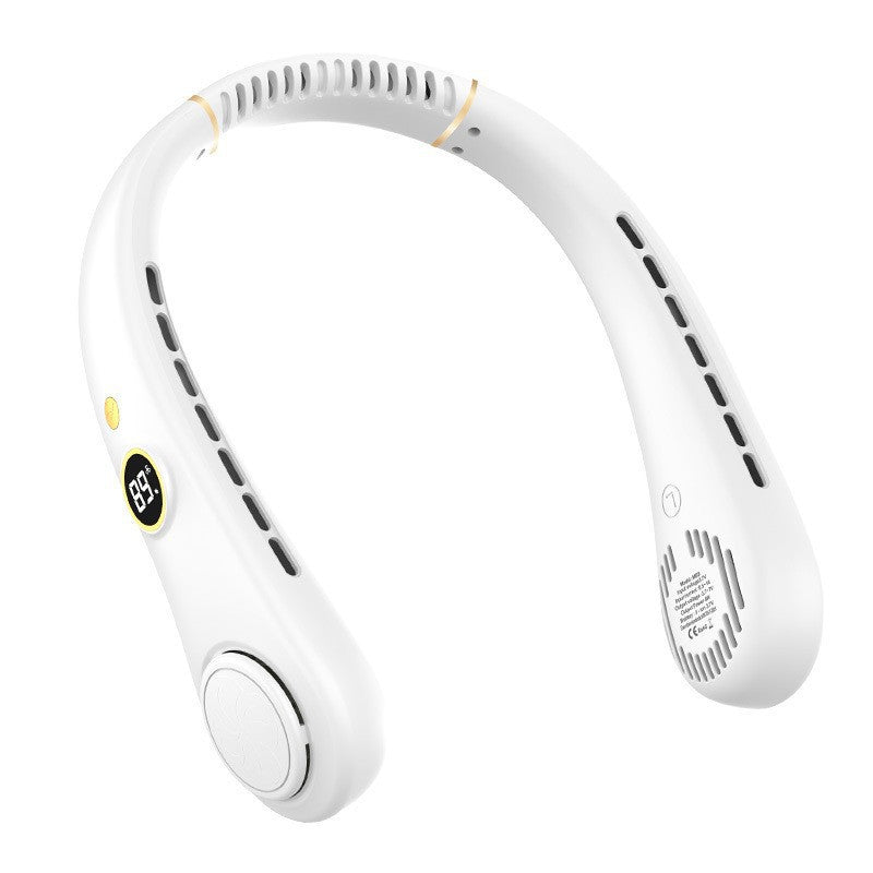 Cooling hands-free wearable neck fan with adjustable speed settings and silent brushless motors Kalsten