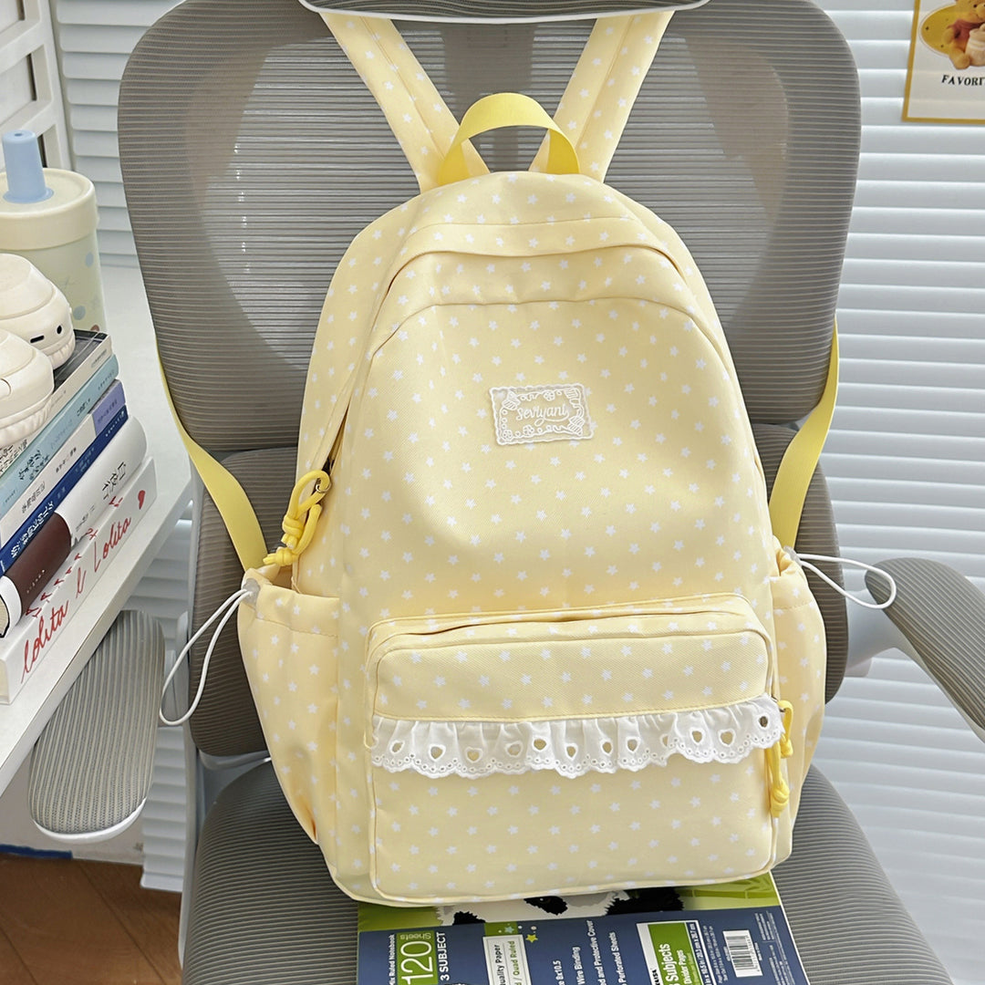 Playful Star-Printed Backpack Kalsten