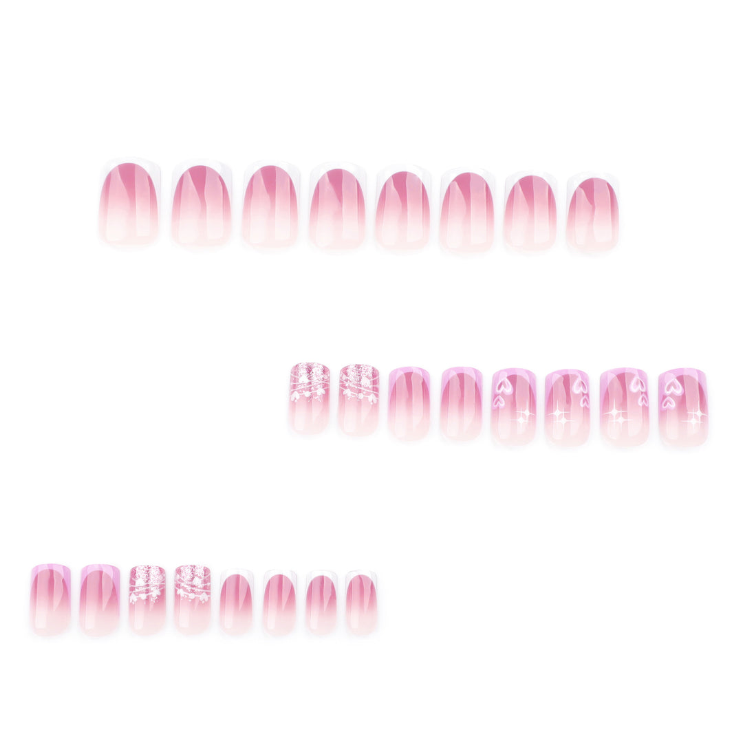 Artful Nail Art with Heart and Glitter Motifs Kalsten