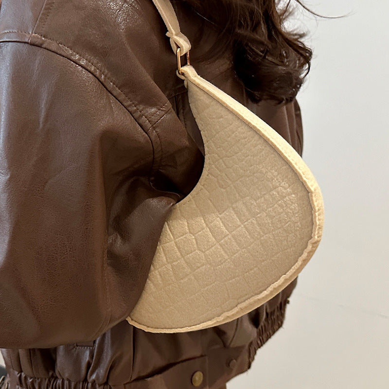 Fashionable Crocodile Embossed Hobo Bag